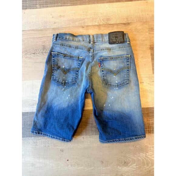 Levi's Jean Shorts Girls 14 Blue Denim 511 Performance Slim Red Tab High Waisted - Picture 11 of 15